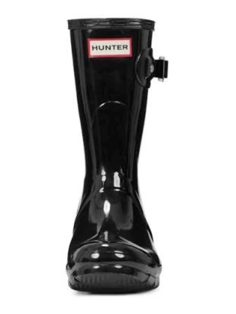 Hunter Women's Original Short Glass Black Boots